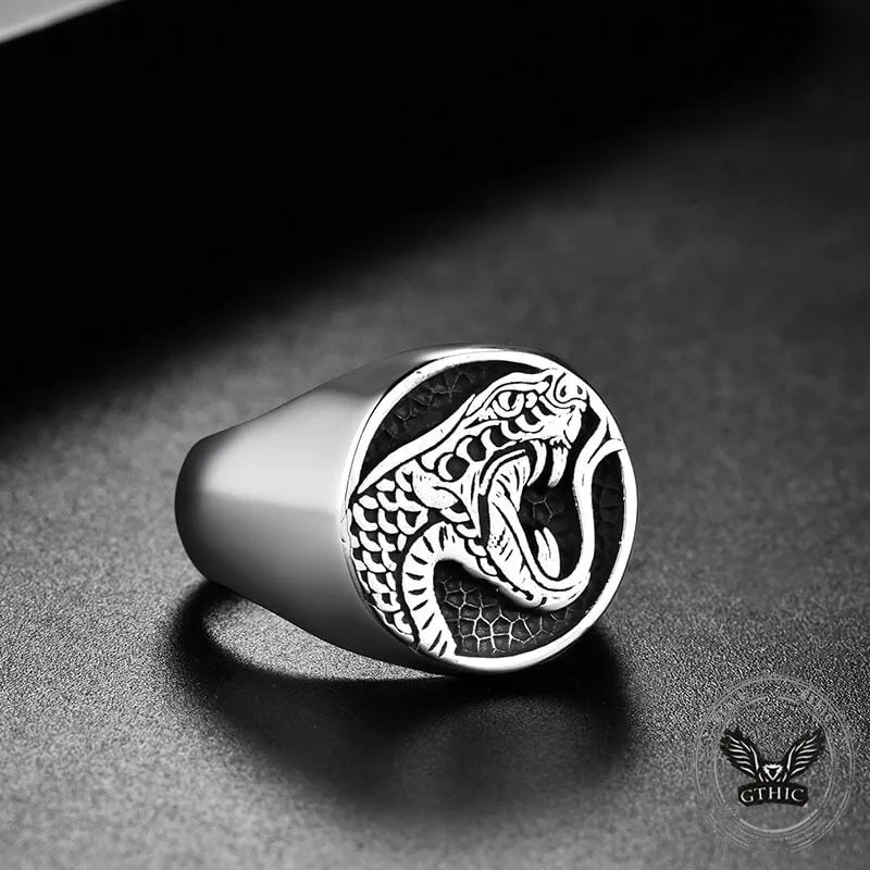 Domineering Cobra Snake Stainless Steel Ring sold by GTHIC product image thumbnail 3
