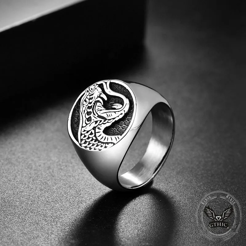 Domineering Cobra Snake Stainless Steel Ring sold by GTHIC product image thumbnail 5
