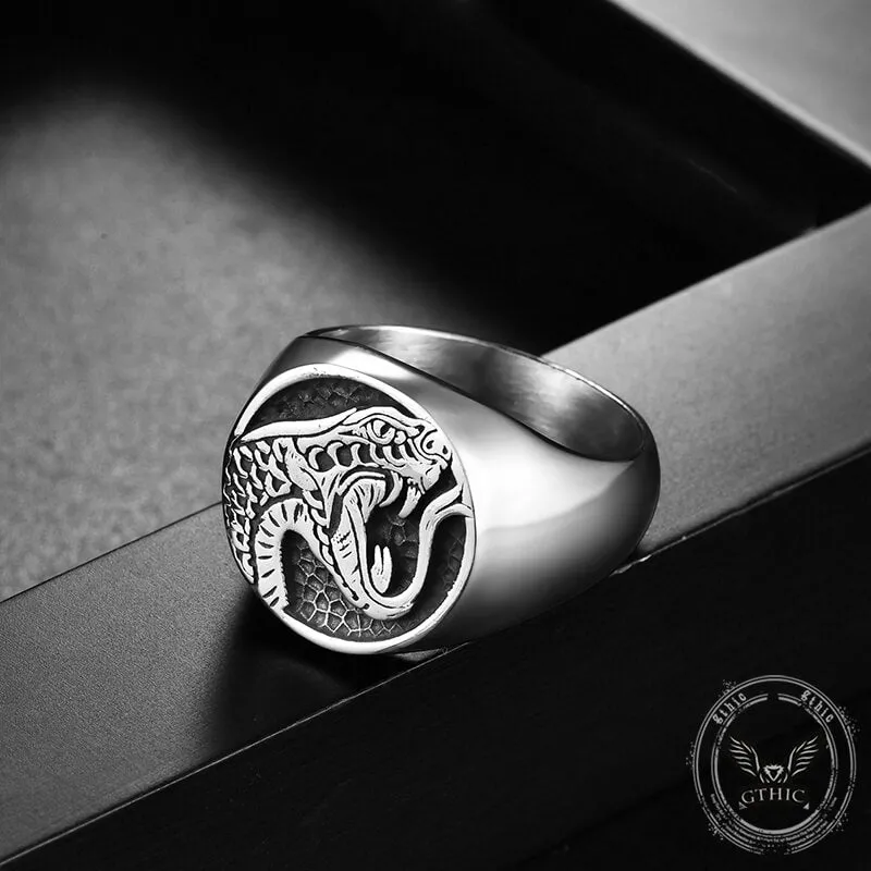 Domineering Cobra Snake Stainless Steel Ring sold by GTHIC product image thumbnail 2