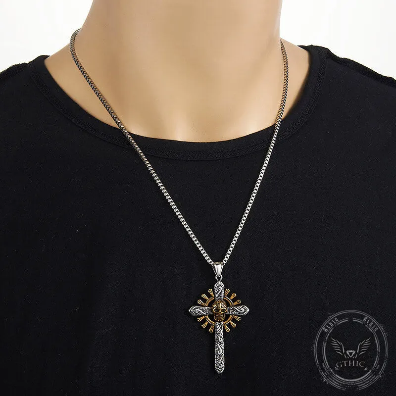 Skull Cross Stainless Steel Pendant Necklace sold by GTHIC product image thumbnail 3