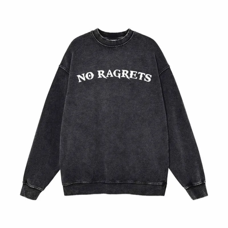 No Ragrets Vintage Washed Sweatshirt sold by GTHIC