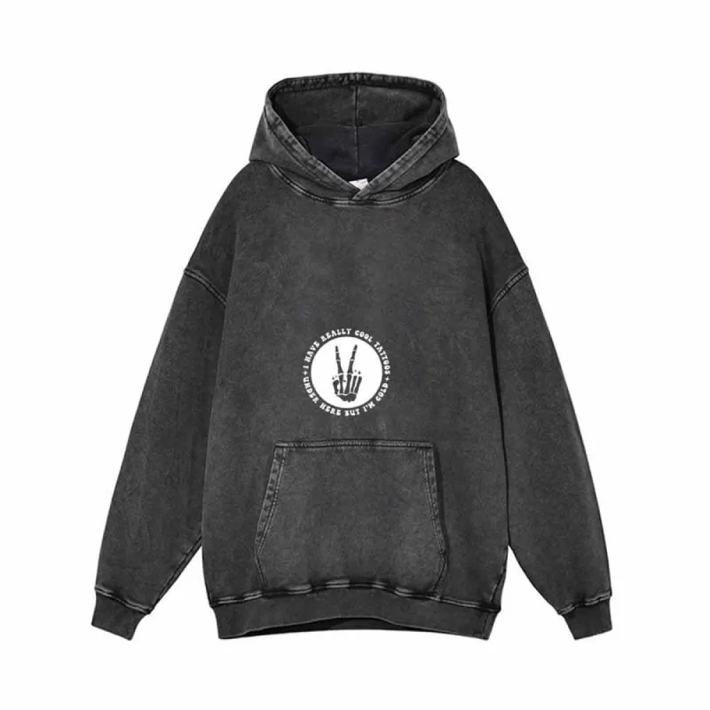 I Have Really Cool Tattoos Skull Yeah Gesture Hoodie sold by GTHIC