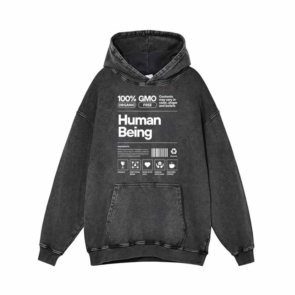 Human Being Vintage Washed Hoodie sold by GTHIC