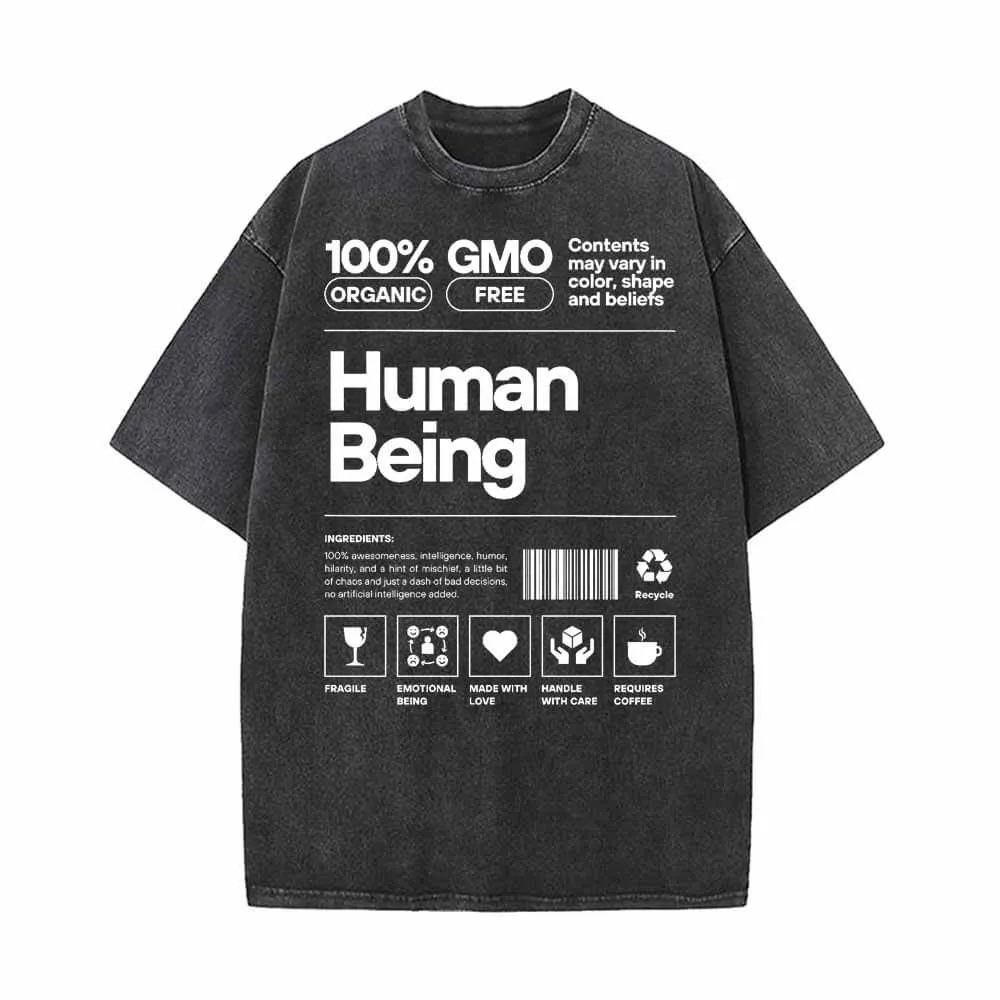 Human Being Vintage Washed T-shirt sold by GTHIC