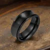 Simple Concave Arc Design Stainless Steel Spinner Ring sold by GTHIC