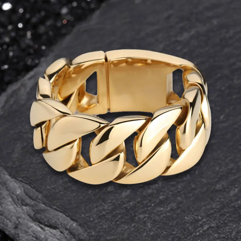 Stylish Heavy Chunky Link Chain Stainless Steel Bracelet sold by GTHIC