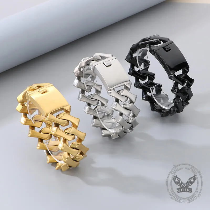 Punk Rhombus Cuban Chain Stainless Steel Bracelet sold by GTHIC