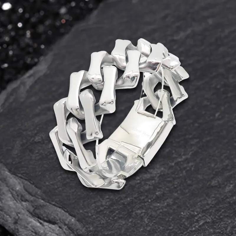 Punk Rhombus Cuban Chain Stainless Steel Bracelet sold by GTHIC product image thumbnail 4