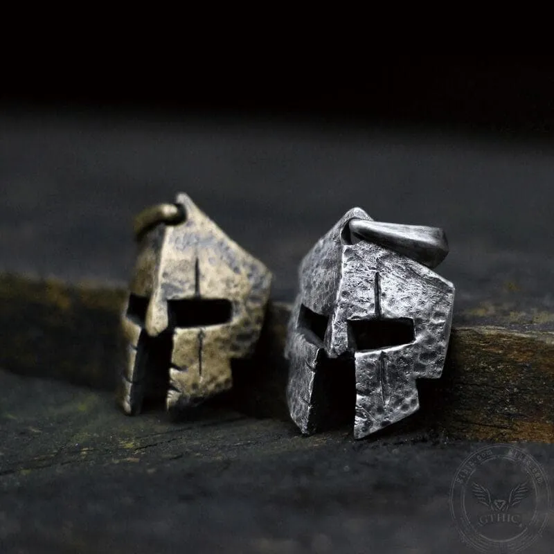 Vintage Spartan Warrior Helmet Sterling Silver Pendant sold by GTHIC product image thumbnail 3