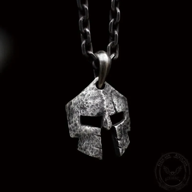 Vintage Spartan Warrior Helmet Sterling Silver Pendant sold by GTHIC