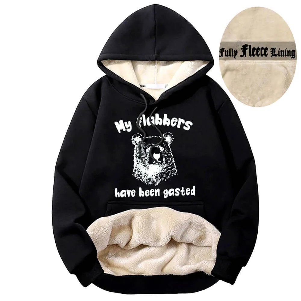 My Flabbers Have Been Gasted Bear Fleece Sherpa Hoodie sold by GTHIC
