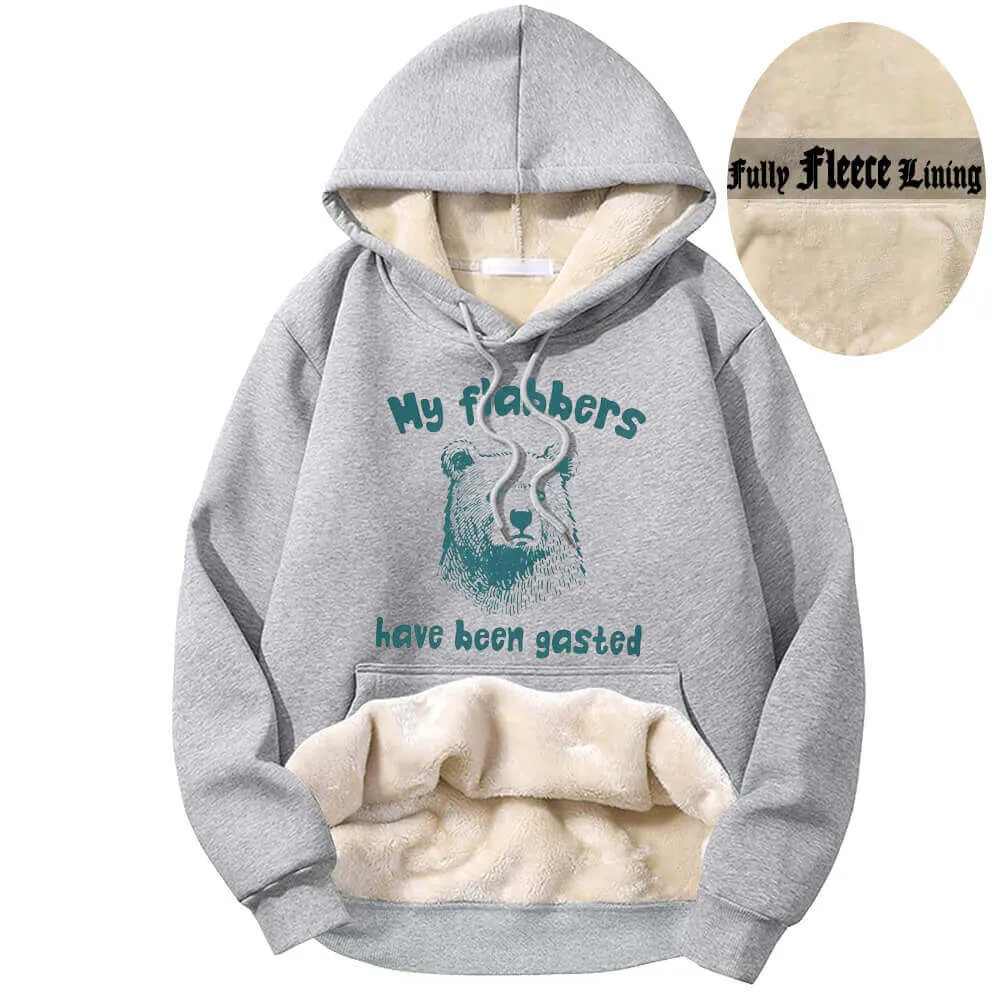My Flabbers Have Been Gasted Bear Fleece Sherpa Hoodie sold by GTHIC product image thumbnail 4