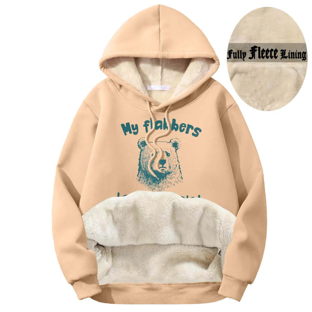 My Flabbers Have Been Gasted Bear Fleece Sherpa Hoodie sold by GTHIC product image thumbnail 5