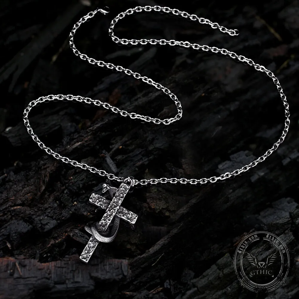 Vintage Celtic Dragon Stainless Steel Cross Pendant sold by GTHIC product image thumbnail 3