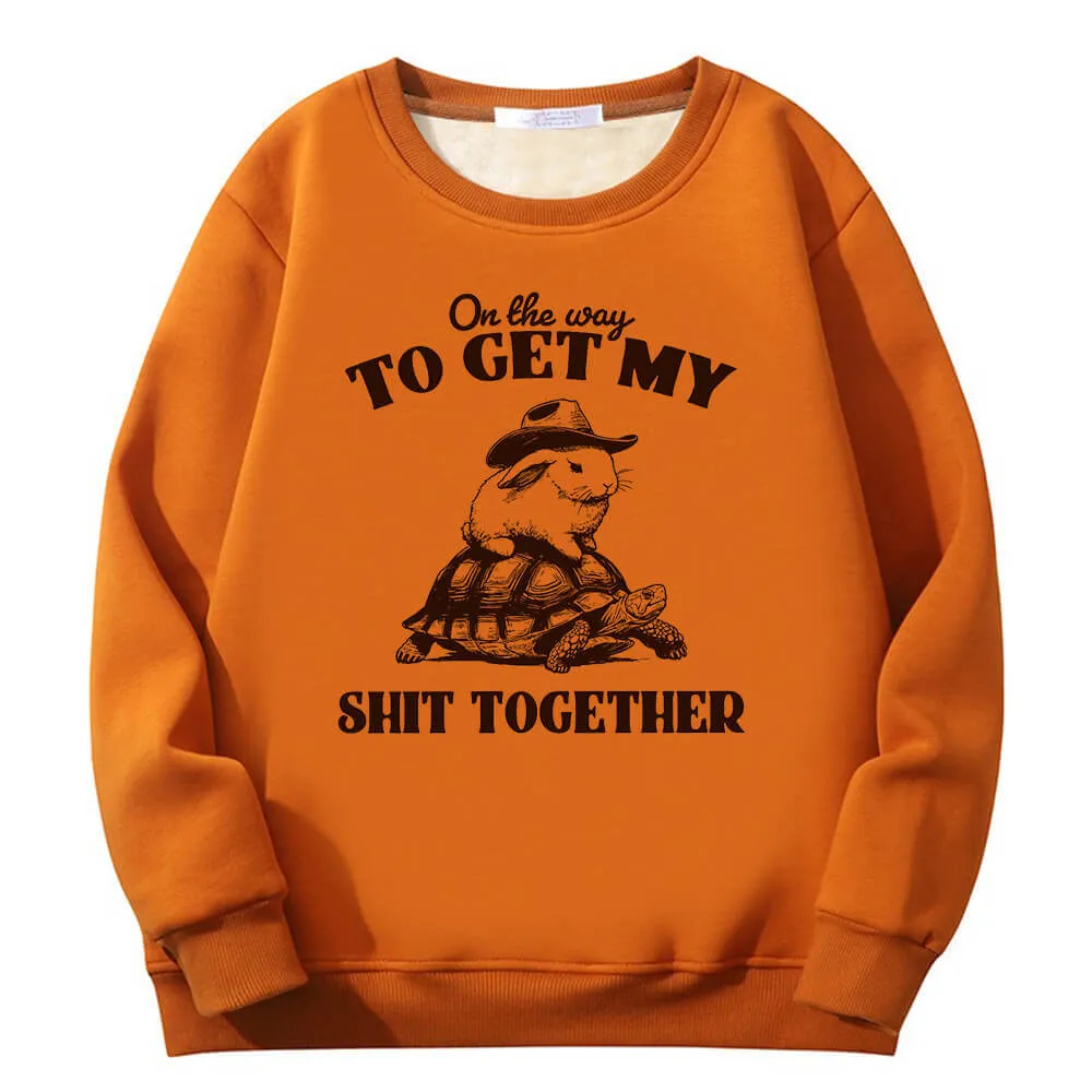 On The Way To Get Raccoon and Rabbit Fleece Sweatshirt sold by GTHIC product image thumbnail 3