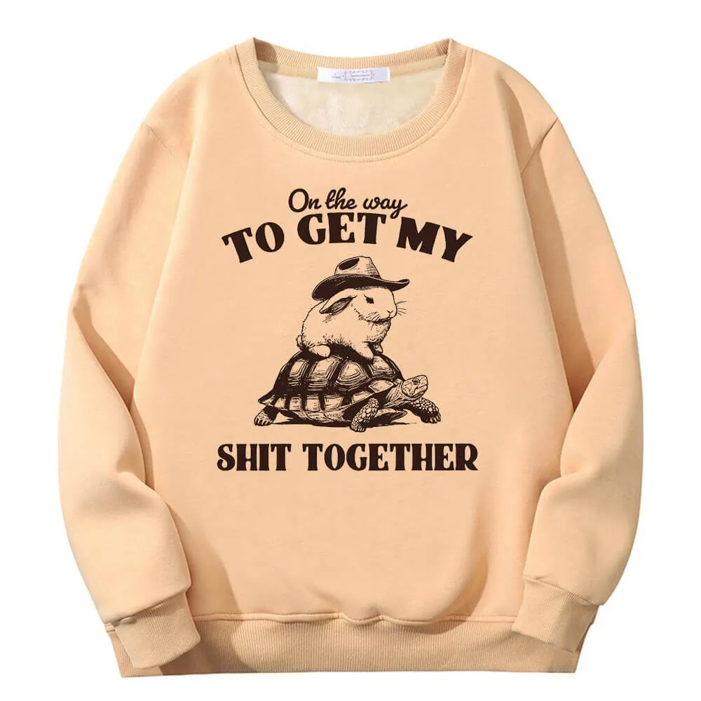 On The Way To Get Raccoon and Rabbit Fleece Sweatshirt sold by GTHIC product image thumbnail 5