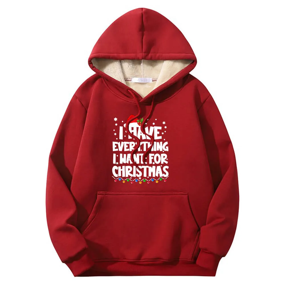 I Have Everything Fleece Sherpa Christmas Couple Hoodie sold by GTHIC product image thumbnail 4