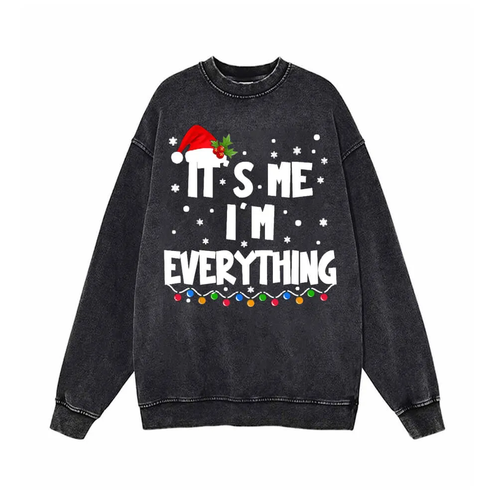 I Have Everything Vintage Washed Christmas Couple Sweatshirt sold by GTHIC product image thumbnail 3