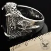 Domineering Axe Dragon Claw Sterling Silver CZ Ring sold by GTHIC