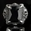 Domineering Axe Dragon Claw Sterling Silver CZ Ring sold by GTHIC