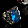 Domineering Axe Dragon Claw Sterling Silver CZ Ring sold by GTHIC
