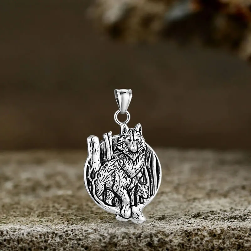 Vintage Nordic Viking Wolf Head Stainless Steel Pendant Necklace sold by GTHIC product image thumbnail 5
