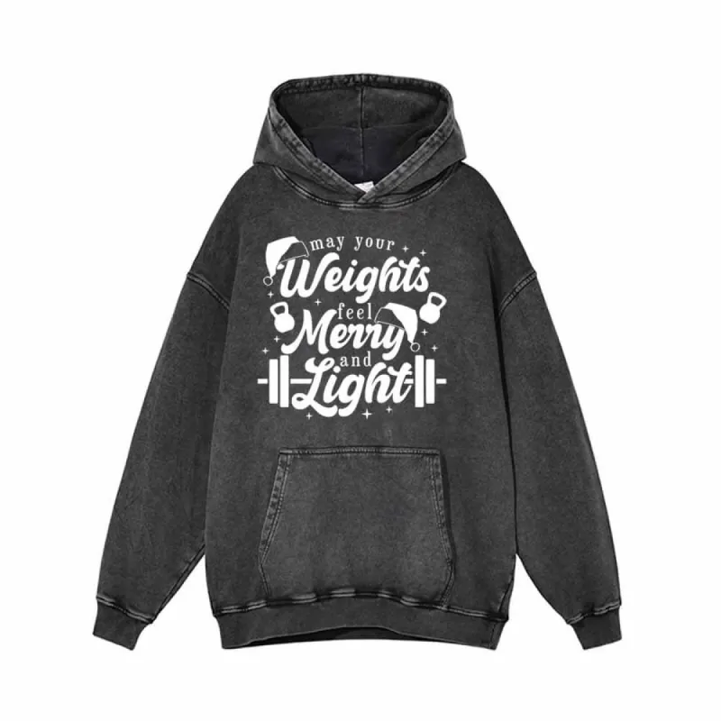 May Your Weights Feel Merry And Light Christmas Hoodie sold by GTHIC