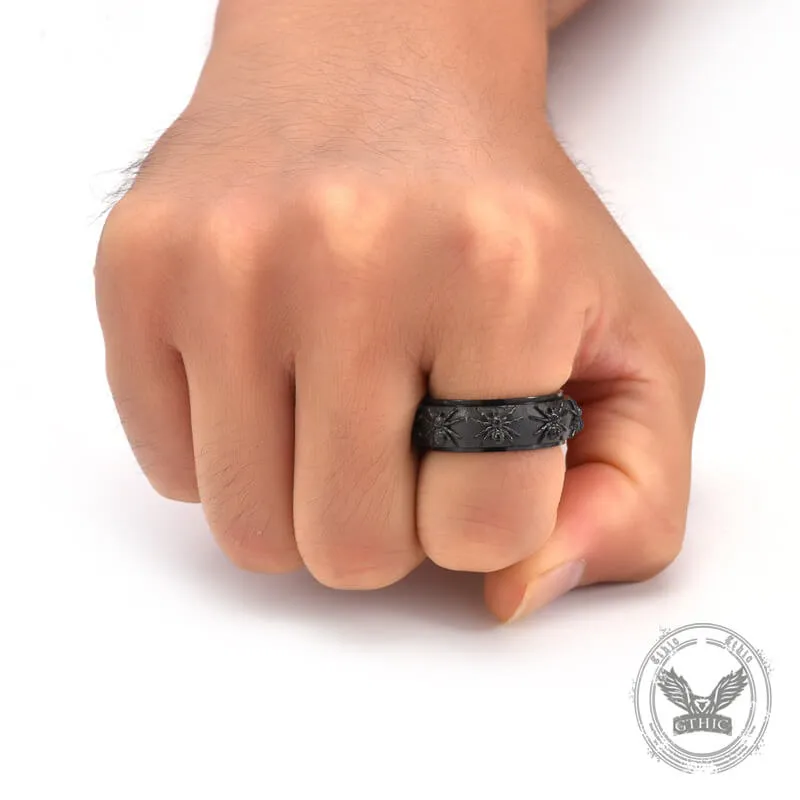 Gothic Spider Pattern Stainless Steel Spinner Ring sold by GTHIC product image thumbnail 2