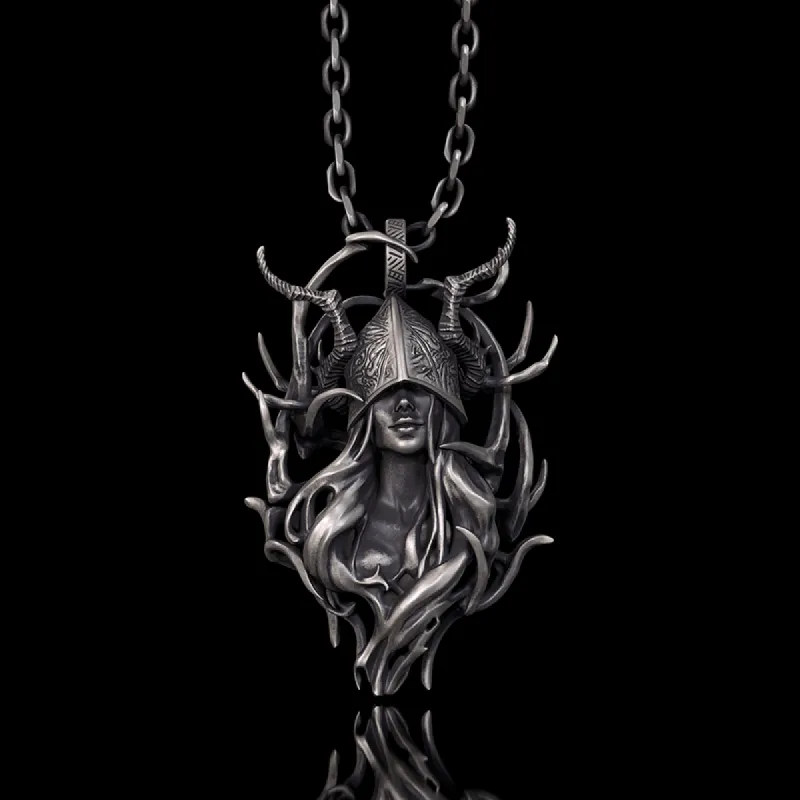Horned Armor Witch Sterling Silver Pendant sold by GTHIC