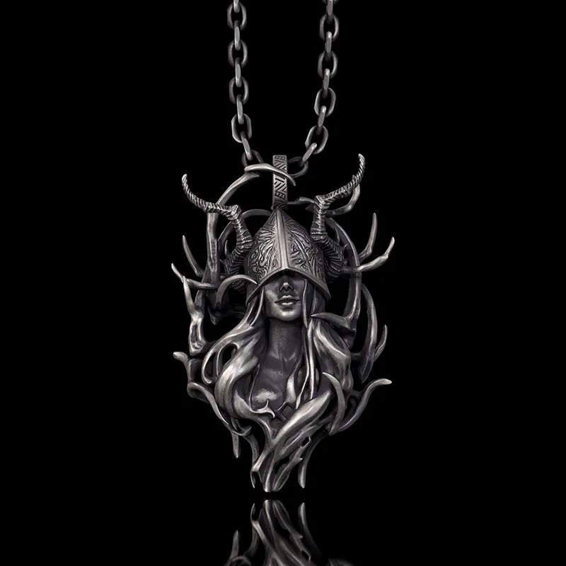 Horned Armor Witch Sterling Silver Pendant sold by GTHIC