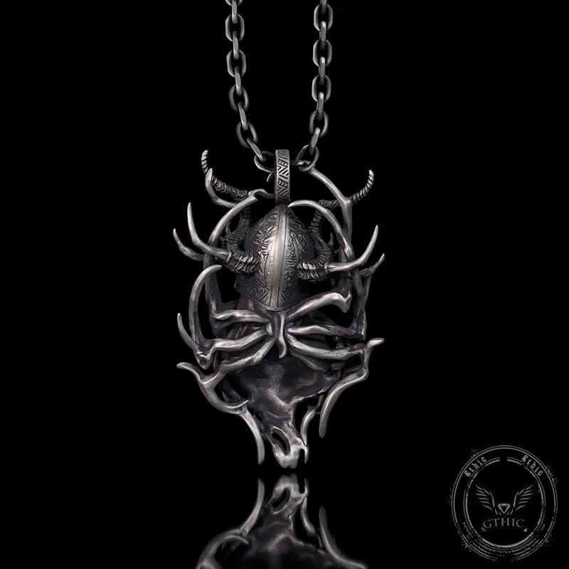 Horned Armor Witch Sterling Silver Pendant sold by GTHIC product image thumbnail 4