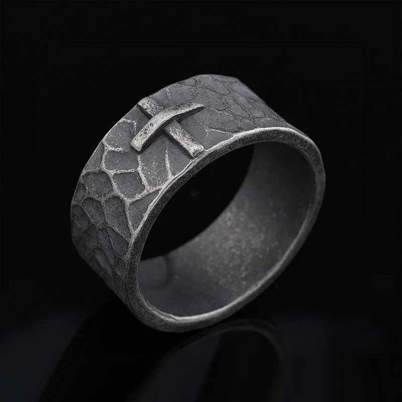 Minimalist Retro Texture Cross Stainless Steel Ring sold by GTHIC product image thumbnail 3