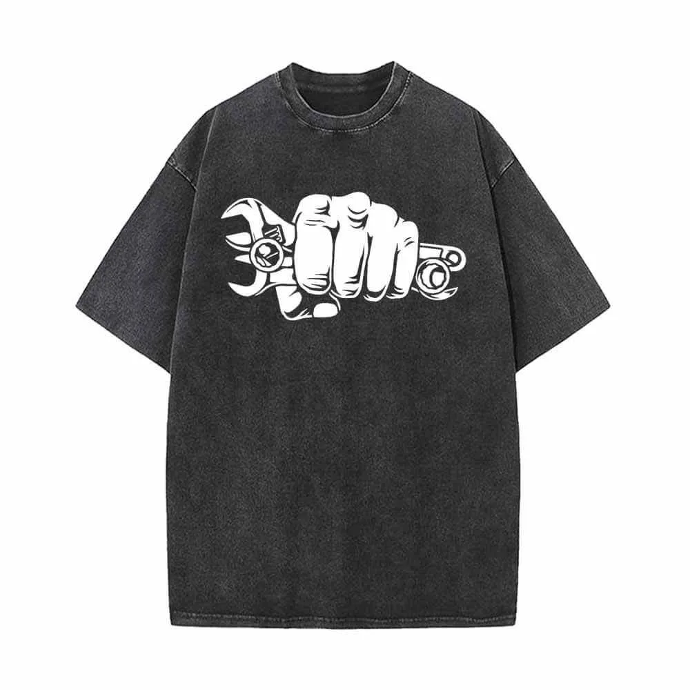 Wrenches Human Fist Vintage Washed T-shirt sold by GTHIC