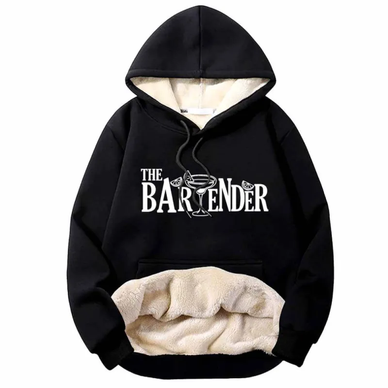 The Bartender Cocktail Funny Fleece Sherpa Hoodie sold by GTHIC