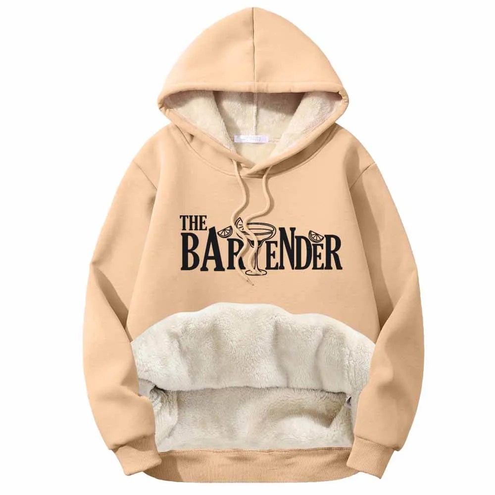 The Bartender Cocktail Funny Fleece Sherpa Hoodie sold by GTHIC product image thumbnail 2