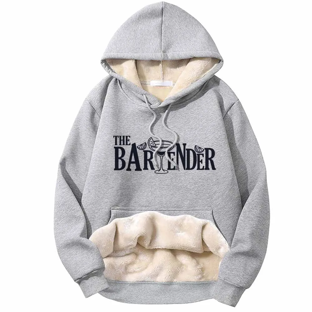 The Bartender Cocktail Funny Fleece Sherpa Hoodie sold by GTHIC product image thumbnail 3