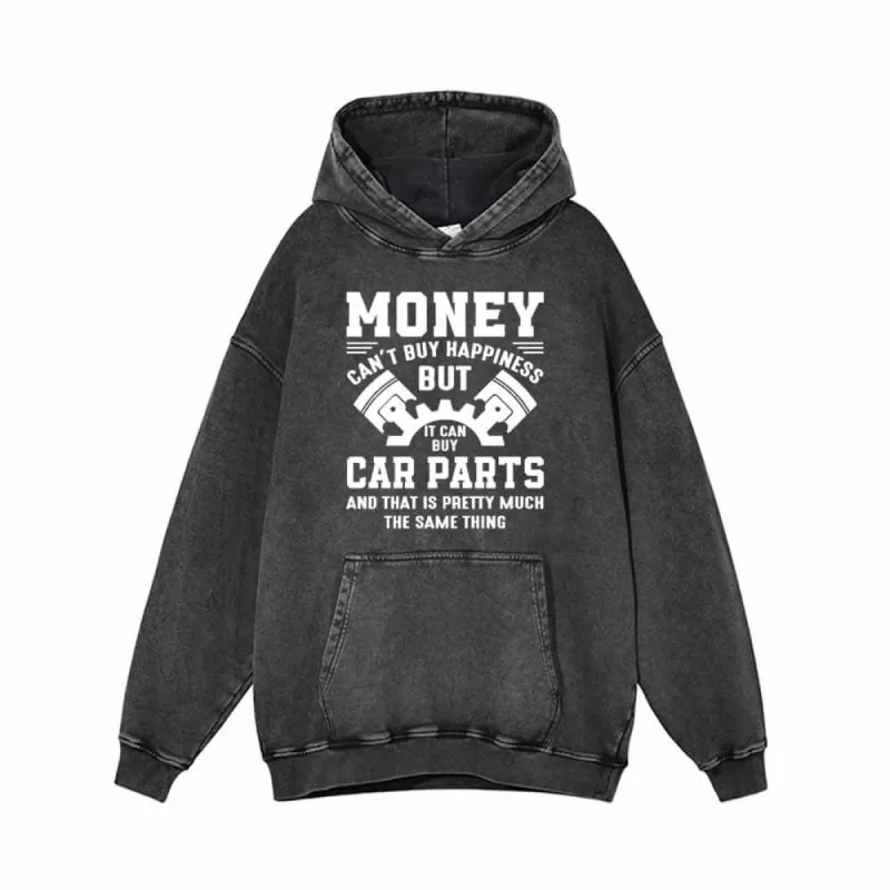 Money Can't Buy Happiness Funny Mechanic Hoodie sold by GTHIC