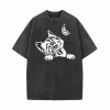 Cute Cat Curious Kitten With Butterfly Vintage Washed T-shirt sold by GTHIC