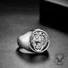 Vintage Roaring Tiger Head Stainless Steel Ring sold by GTHIC