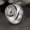 Vintage Roaring Tiger Head Stainless Steel Ring sold by GTHIC