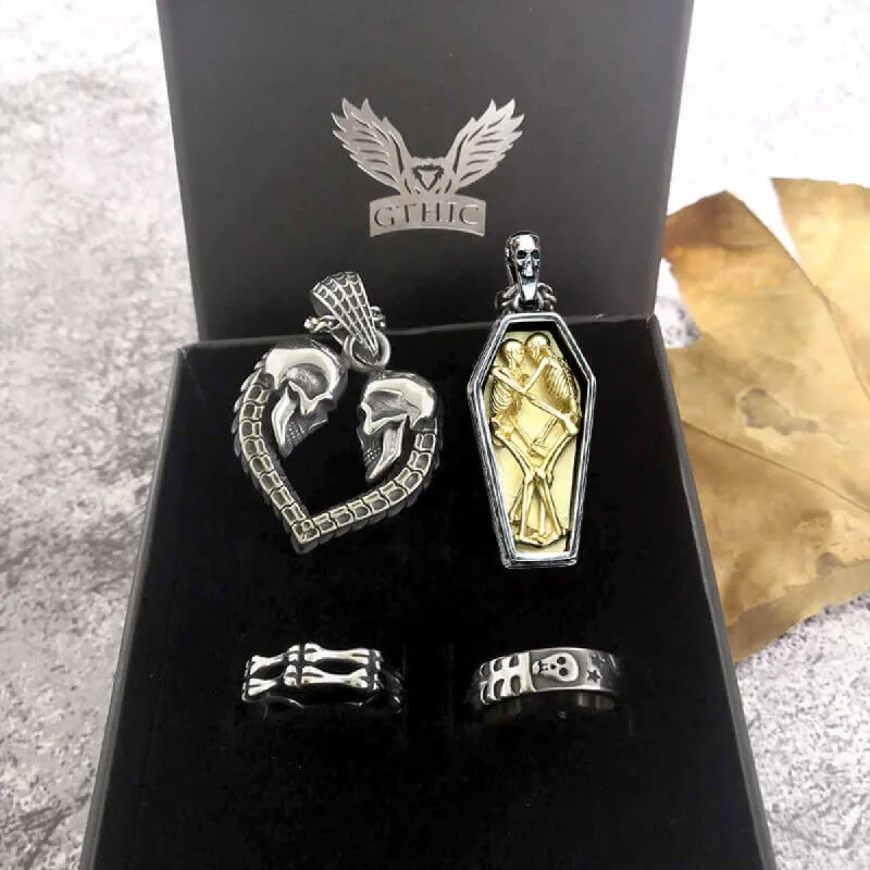 Till Death Do Us Part Skull Jewelry Set sold by GTHIC