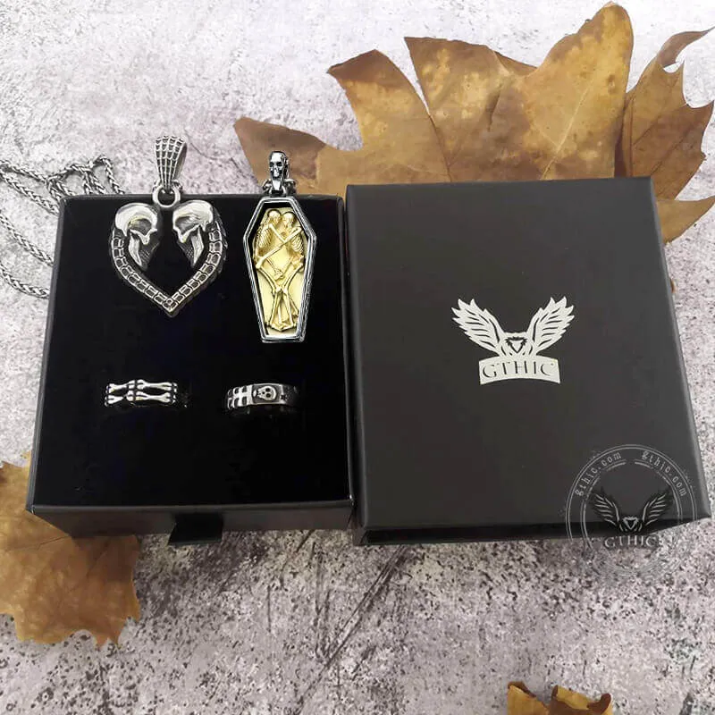 Till Death Do Us Part Skull Jewelry Set sold by GTHIC product image thumbnail 4