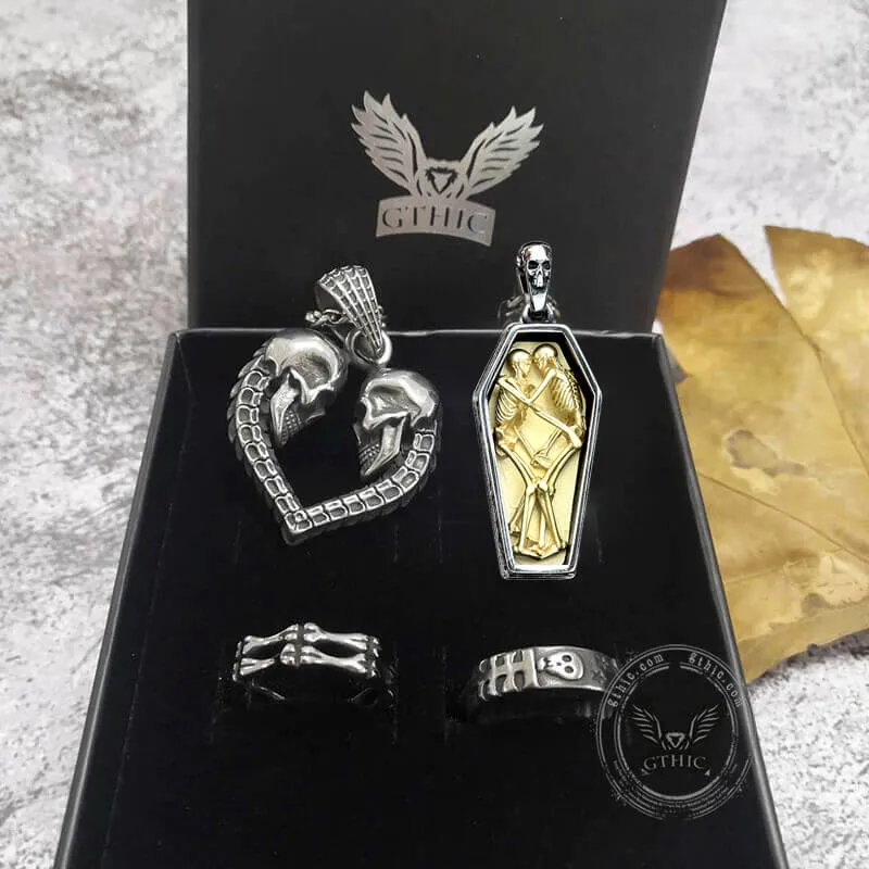 Till Death Do Us Part Skull Jewelry Set sold by GTHIC product image thumbnail 2