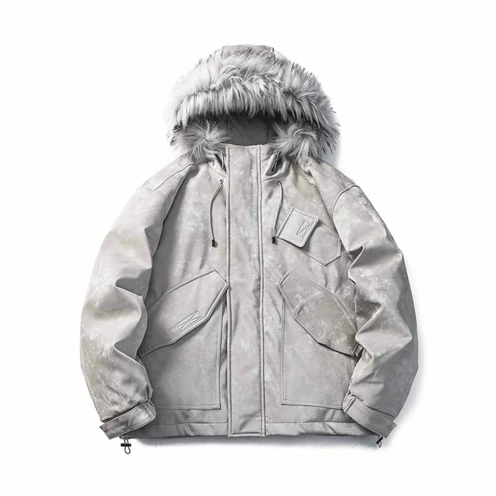 Fashion Fur Collar Warm Thick Hooded Down Jacket sold by GTHIC