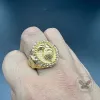 Hip Hop Eagle Rhinestone Stainless Steel Animal Ring sold by GTHIC
