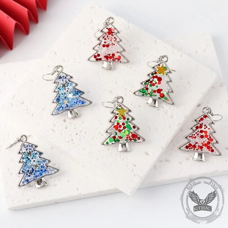 Creative Sequin Christmas Tree Resin Earrings sold by GTHIC product image thumbnail 2