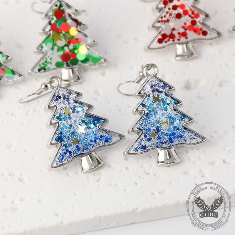 Creative Sequin Christmas Tree Resin Earrings sold by GTHIC product image thumbnail 3