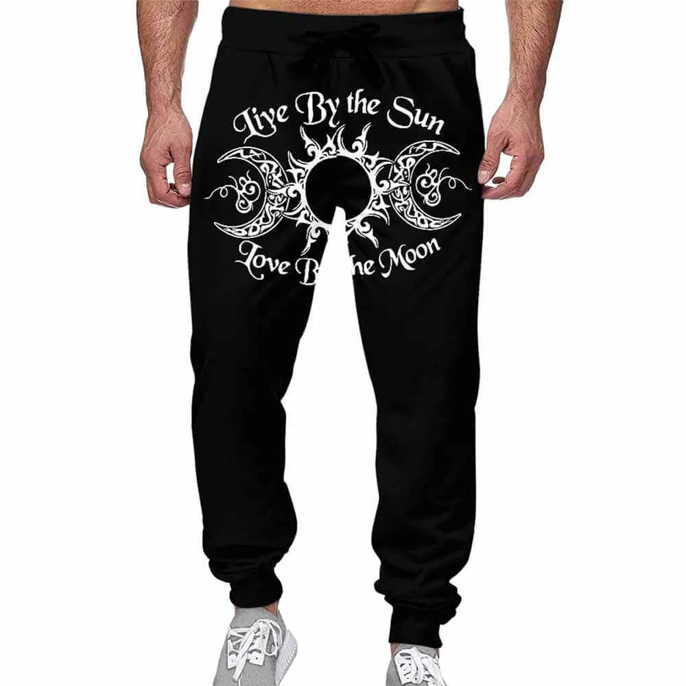 Live By The Sun Triple Goddess Casual Elastic Drawstring Pants sold by GTHIC