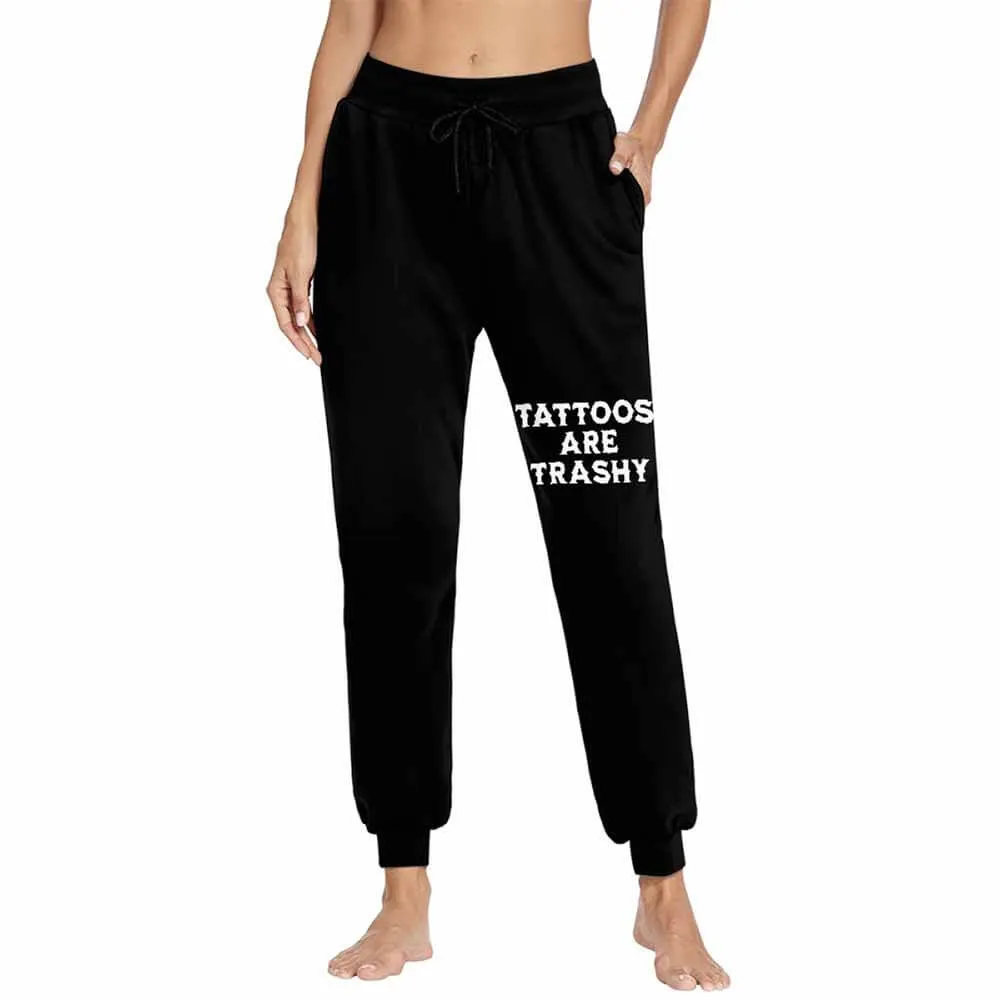 Tattoos Are Trashy Casual Elastic Drawstring Pants sold by GTHIC product image thumbnail 3