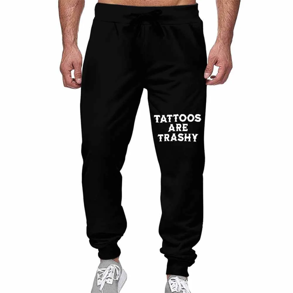 Tattoos Are Trashy Casual Elastic Drawstring Pants sold by GTHIC